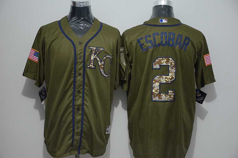 Kansas City Royals #2 Alcides Escobar Green Salute to Service Stitched Baseball Jersey,We sell and wholesale Kansas City Royals #2 Alcides Escobar Green Salute to Service Stitched Baseball Jersey on line form chian!